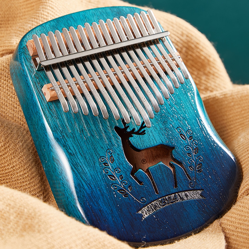 cega kalimba 17 key mahogany thumb piano solid wood mbira muscial instrument Africa kalimba finger piano