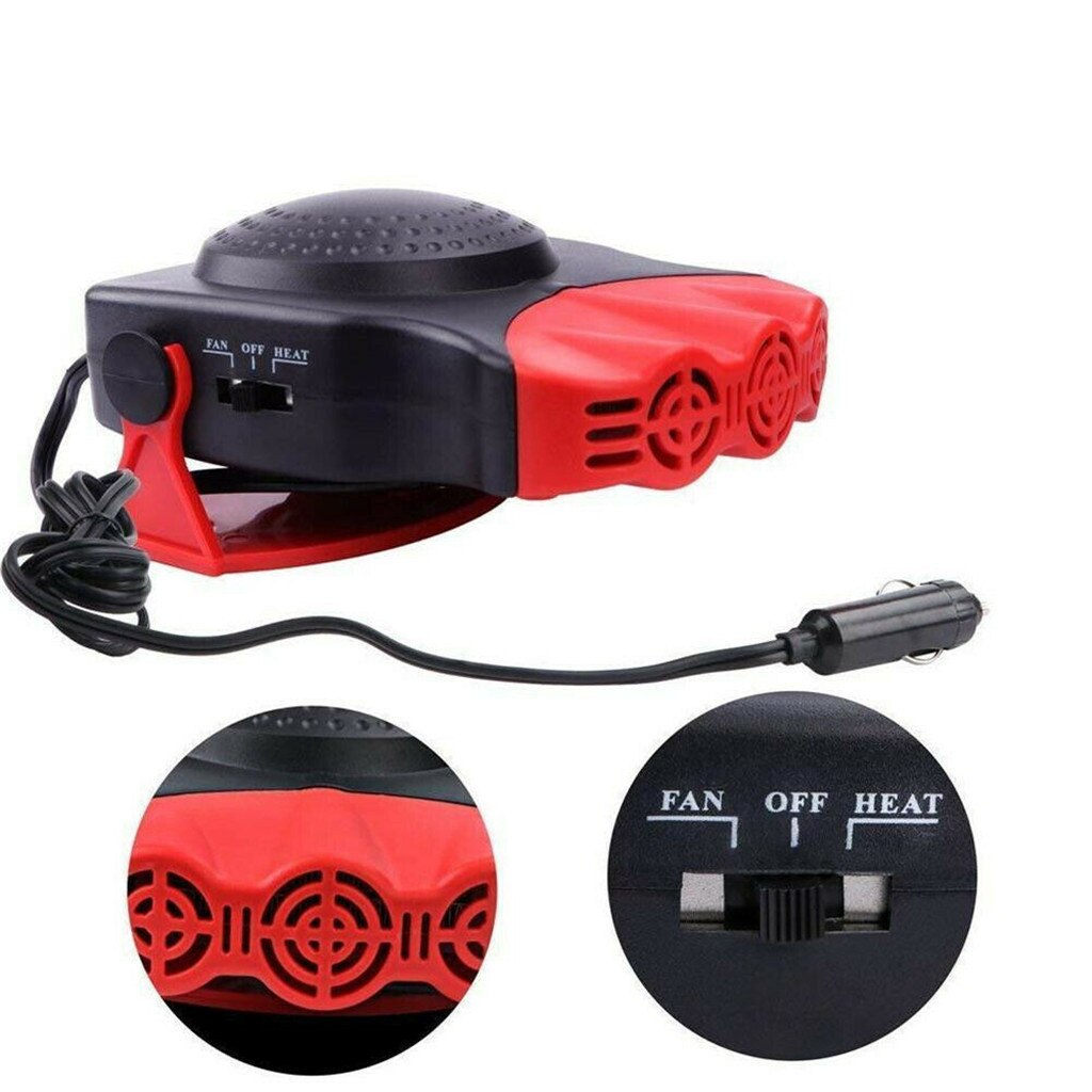 Winter Car Heater Universal 12v Car Interior Heating Cooling Accessories Fan Heater Window Mist Remover Portable Car Heaters#LR3