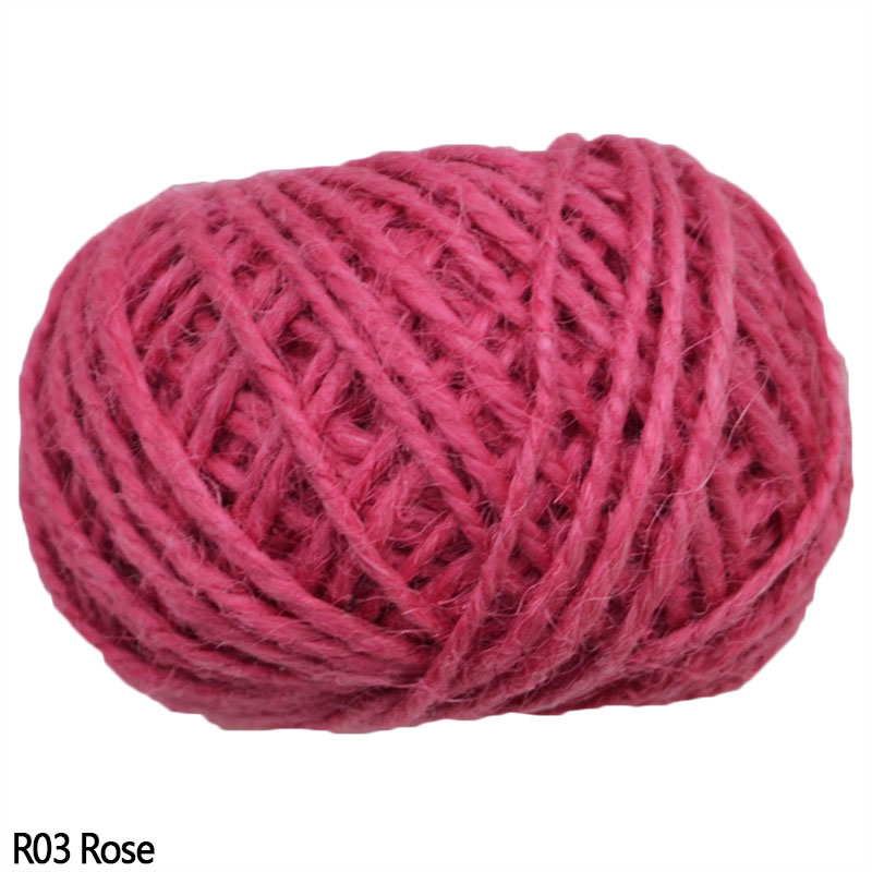 Corde en Jute naturelle, 30/rouleau, corde en chanvre naturelle, pour étiquette tissée à accrocher, fournitures d'emballage pour événements de mariage et fêtes: R03