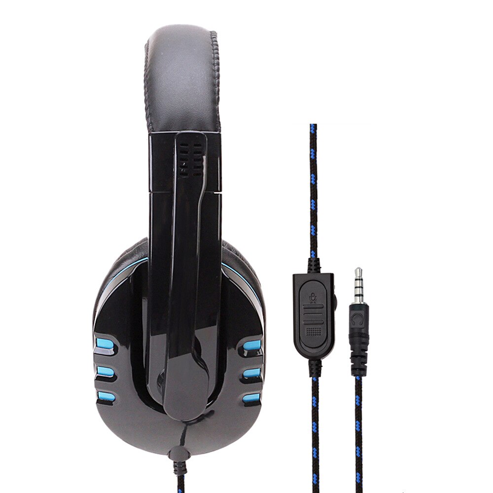 Wired Headset Gamer PC 3.5mm PS4 Headsets Surround Sound & HD Microphone Gaming Overear Laptop Tablet Gamer SY733MV: T4