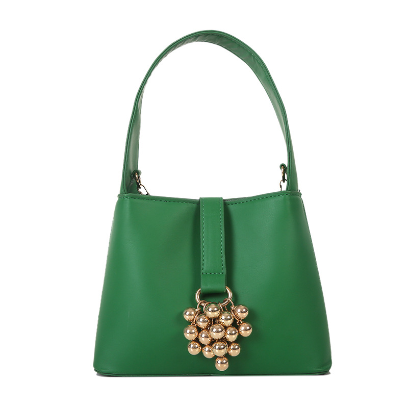 Sac à main de styliste de luxe pour femmes, Texture tendance, sacoche à bandoulière avec chaîne: Green
