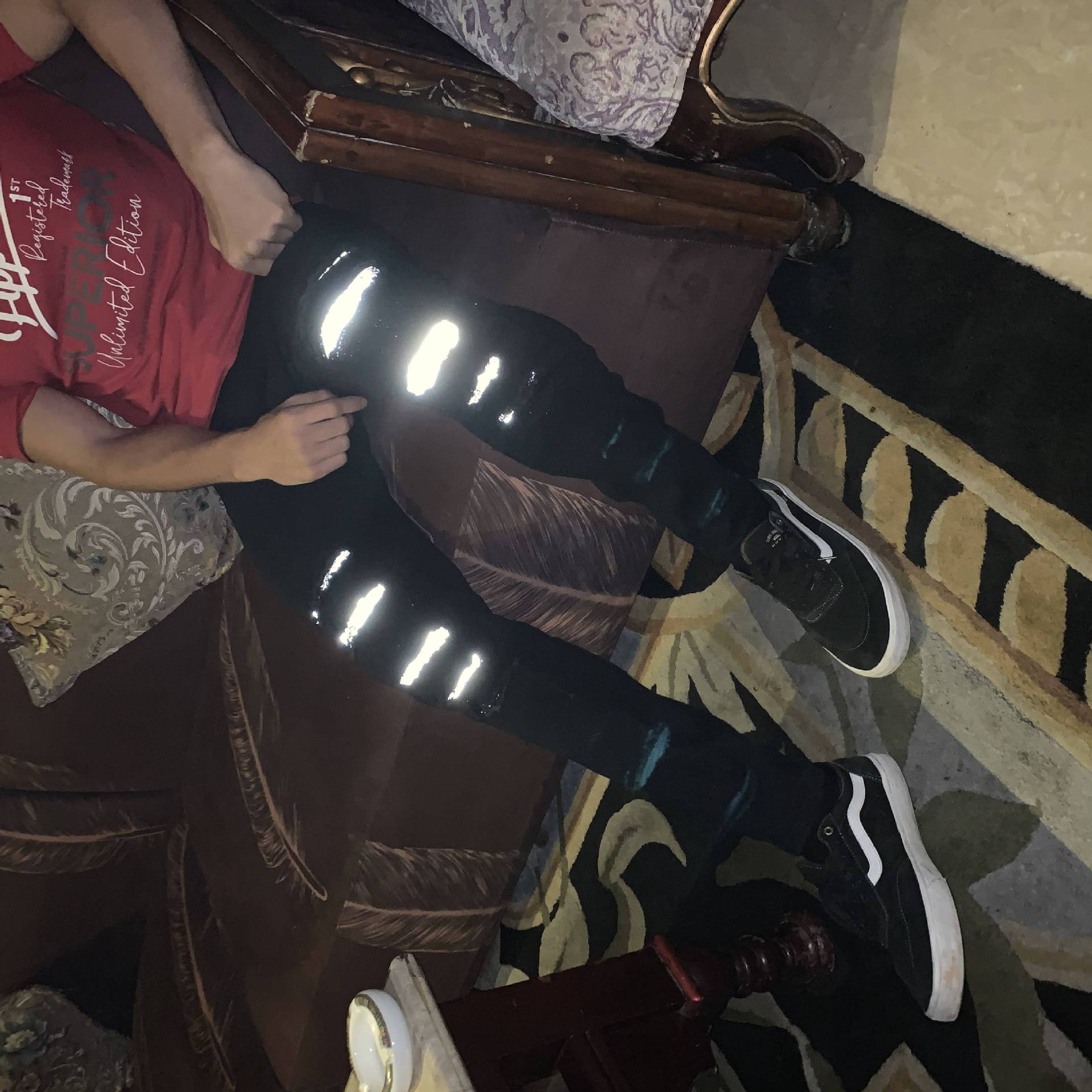 Casual lange bukser herre ripped refleks jeans mann streetwear hiphop denim bukser størrelse xs-xxl svart