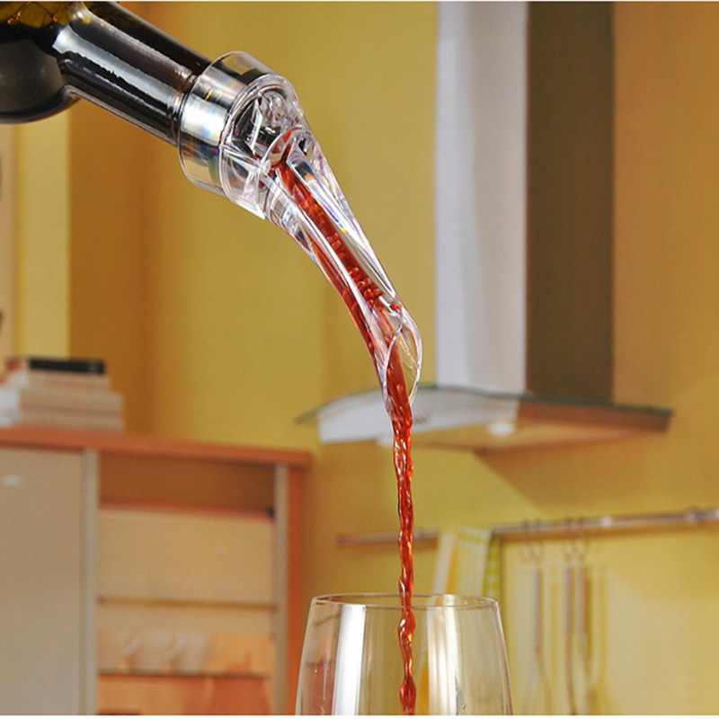 Décanteur de vin rouge magique , verseur avec support de filtre, distributeur d'aérateur d'air rapide pour la maison, ensemble essentiel de Bar à manger