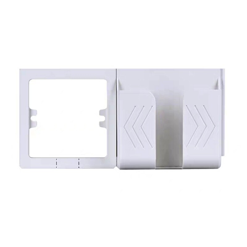 Wall Socket Phone Holder Bracket Dual USB Power Outlet Socket Wall Charger Adapter Home Phone Charging Holder Display Support: White Single Bracket