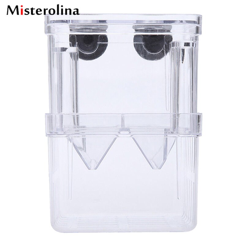 Acrylic Fish Breeding Isolation Box Fish Tank Aquarium Breeder Box Double Guppies Hatching Incubator Aquarium Pet Supplies S/L