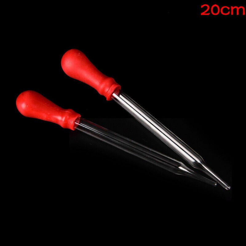 1Pcs Glass Dropper Medicine Pipette Durable Silicone Head Liquid Dropper Burette Transfer Pipette Lab Supplies 9/10/12/15/17/18: 20cm
