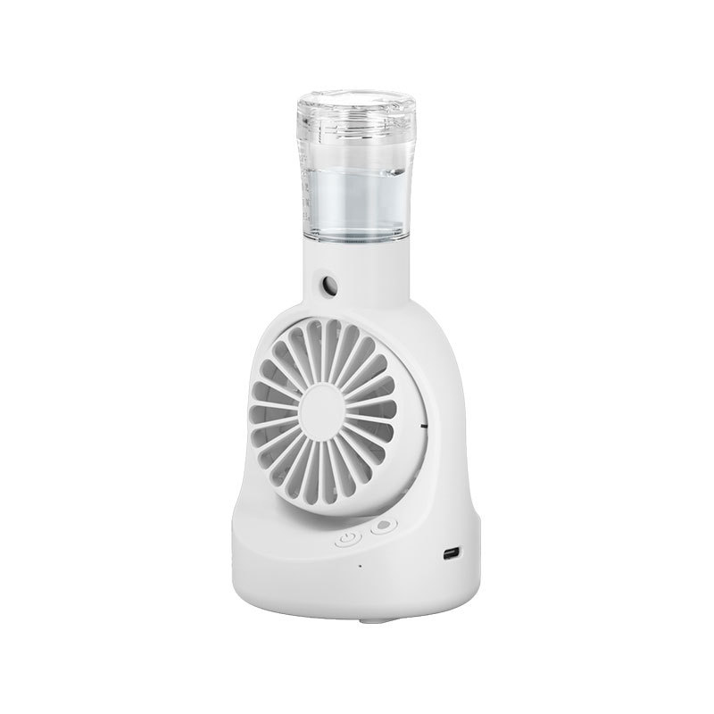 portátil recargable de la fan de nebulización del mini ventilador de mano USB con la fan de niebla de agua del espray de 4 velocidades ajustables que acampan al aire libre viajar: Verde