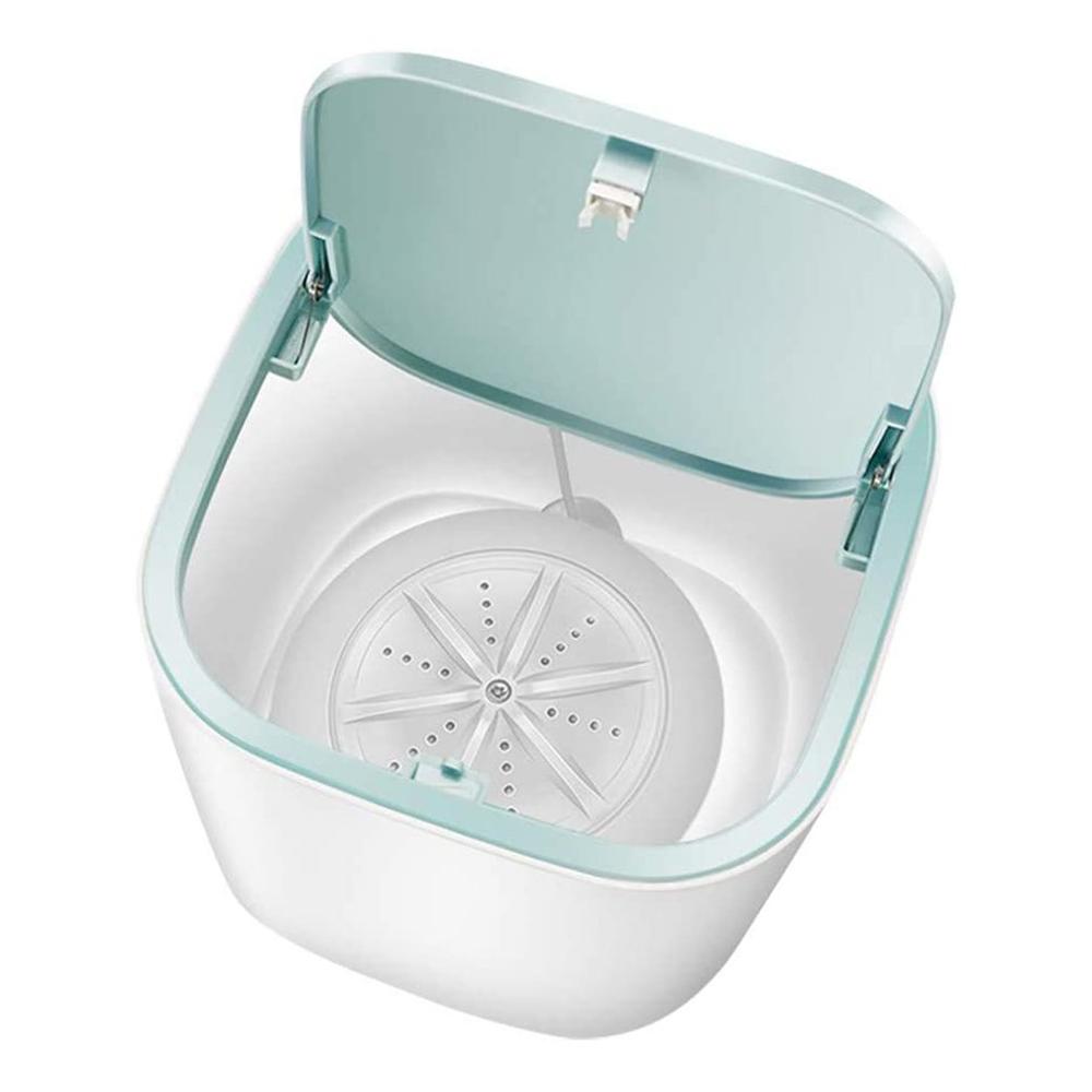 Mini lavadora de ropa interior con turbina ultrasónica, máquina de lavado de mesa con carga Usb, color azul silencioso, para el hogar: type 3