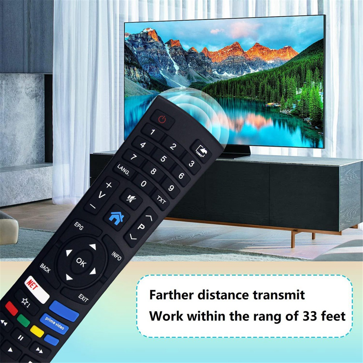 RC1822 Replace Remote Control for Medion Bush TV Remote Control