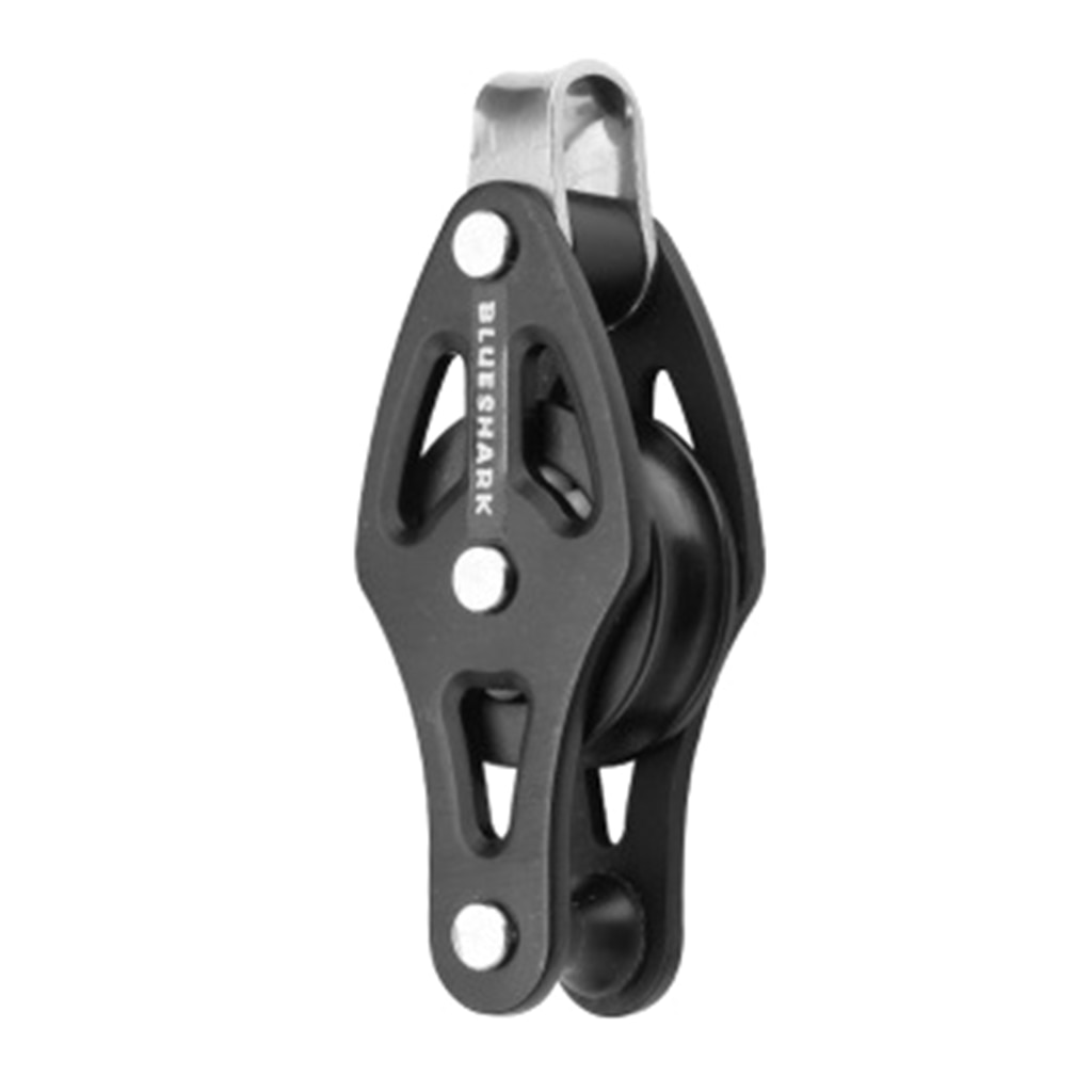 28mm Sheaved Fiddle Block - Boat Sailing Rigging Single Roller Pulley Hanging Towing Lifting Wheel for 8mm 5/16 inch Wires