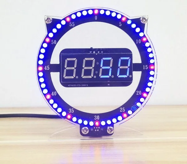 LED Fun Alarm Clock DIY Electronic Soldering Kit Digital LED Display Module