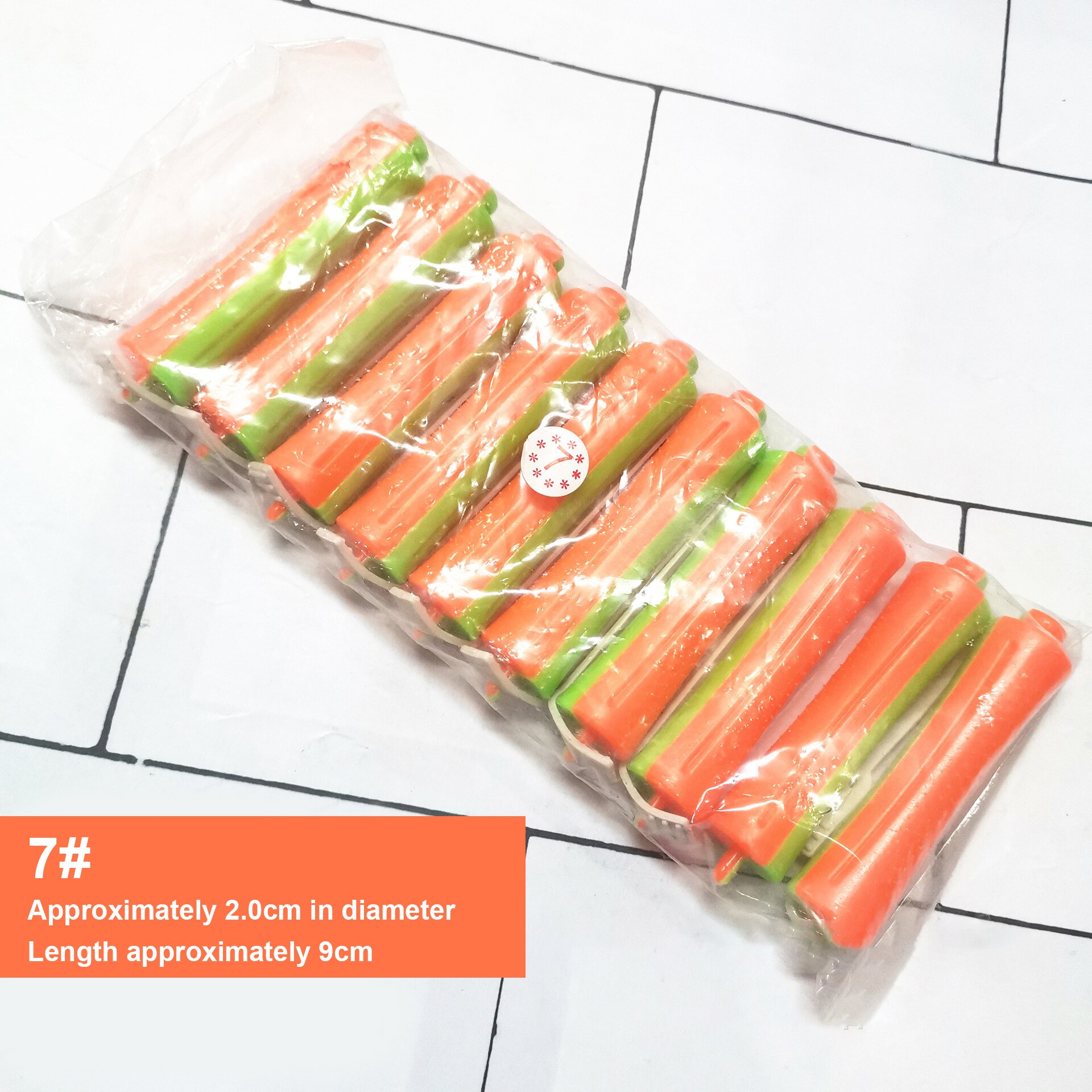 Varillas de permanente con bandas de varilla para permanente, varillas rizadas en frío, surtido de tamaños, rizador permanente, herramientas de salón de belleza de estilismo de cabello DIY, 10 Uds.: 10 pieces style 07