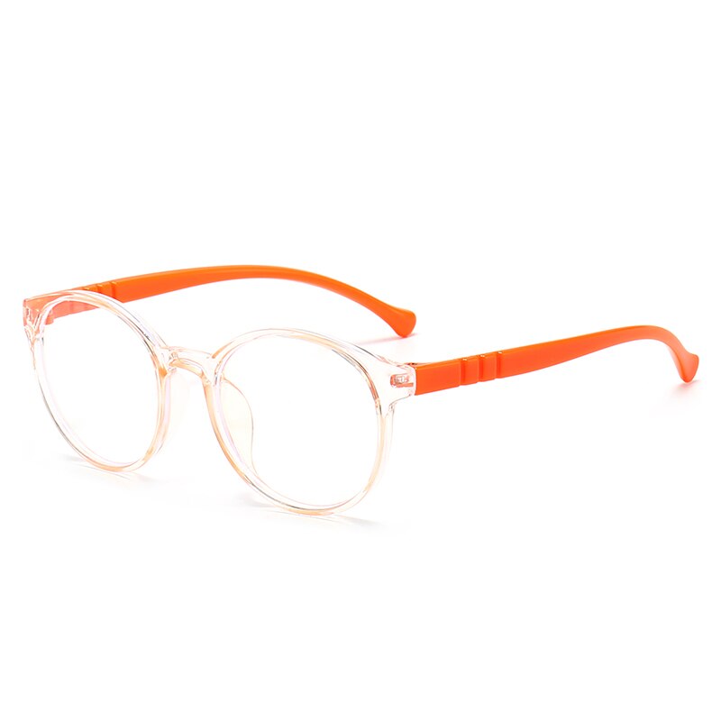 Lunettes de sécurité pour enfants, verres anti-lumière bleue, monture en Silicone, verres clairs, jeu vidéo, pour filles et garçons: 9-MN1013-C2