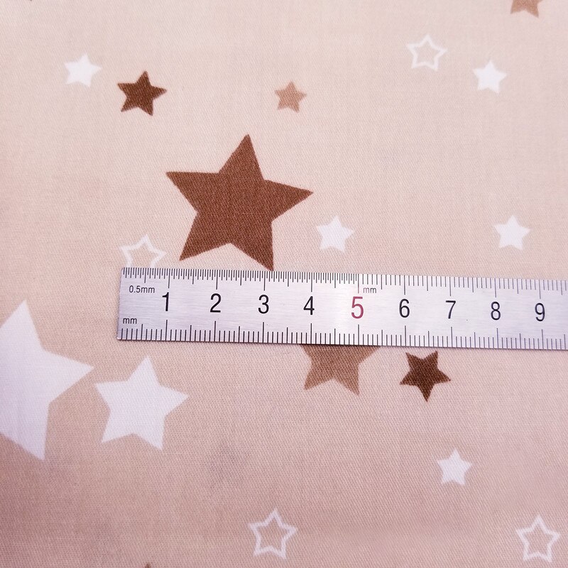 Sterren Twill Diy Katoen Stof Zachte Doek Voor Quilten Baby Doek Kinderen Beddengoed Patchwork Tissue Thuis Textiel Naaien stof