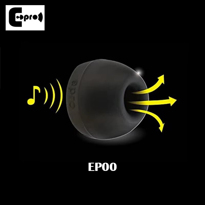 ePro EP00 3,7 mm gepatenteerde hoornvormige hifi-vervangende siliconen oordopjes voor draadloze / Bluetooth-oortelefoons / IEM's (1 paar)