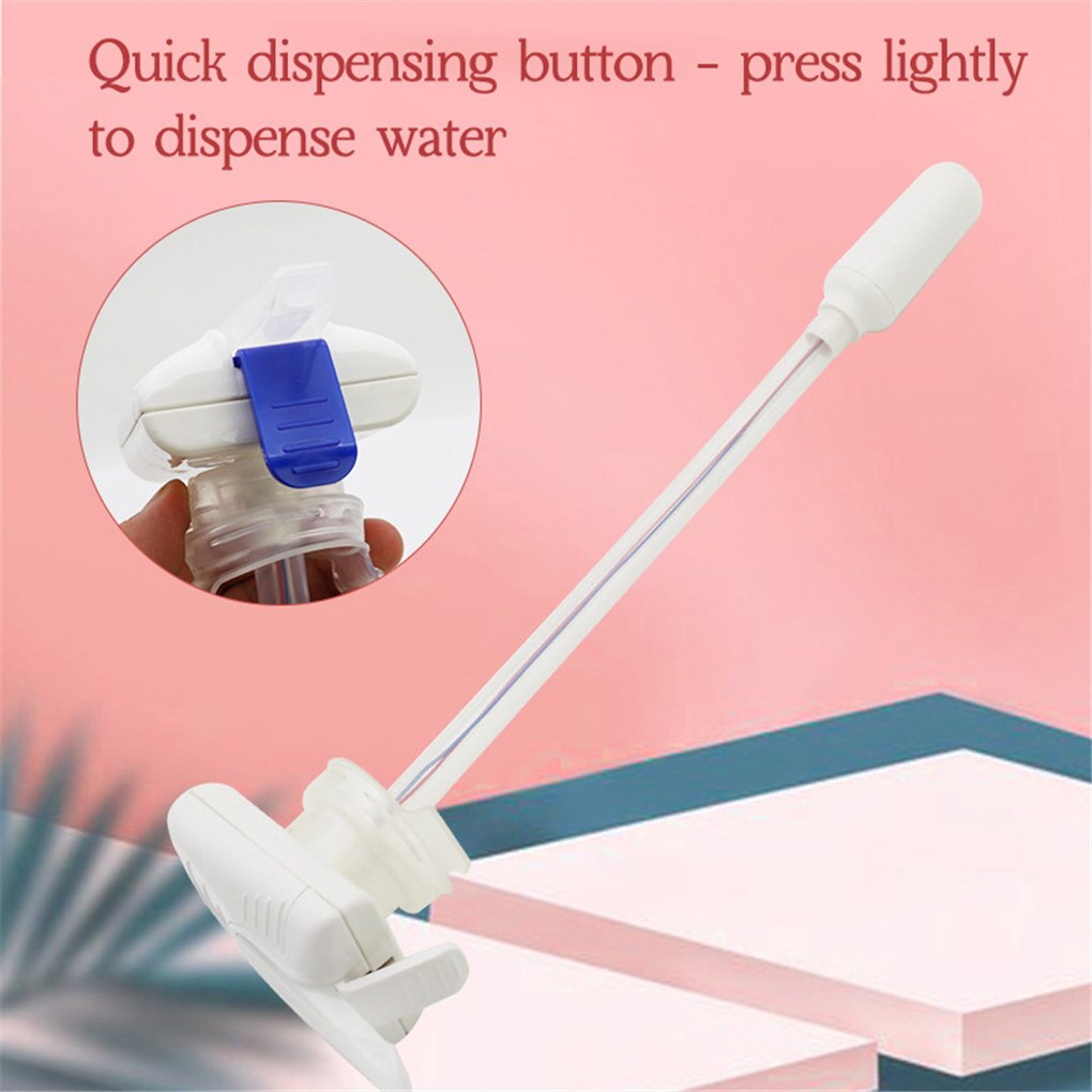 Beverage Pumping Device Electric Automatic Water Drink Beverage Dispenser Spill Proof Water Bottle Pump, Blue