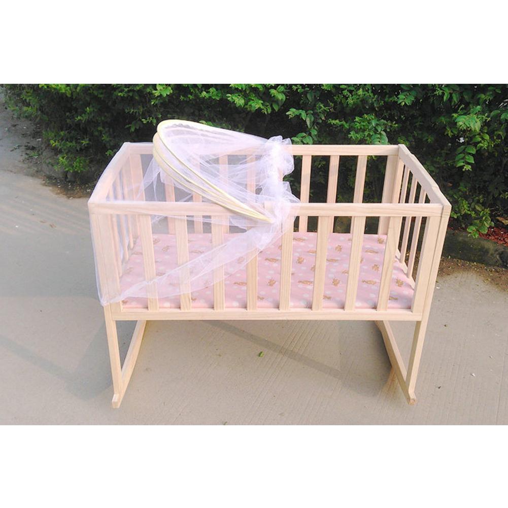 Kuulee Baby Summer Cradle Mesh Mosquito Net Foldable Large Size 100*60CM Baby Arched Mosquitoes Net Portable Crib