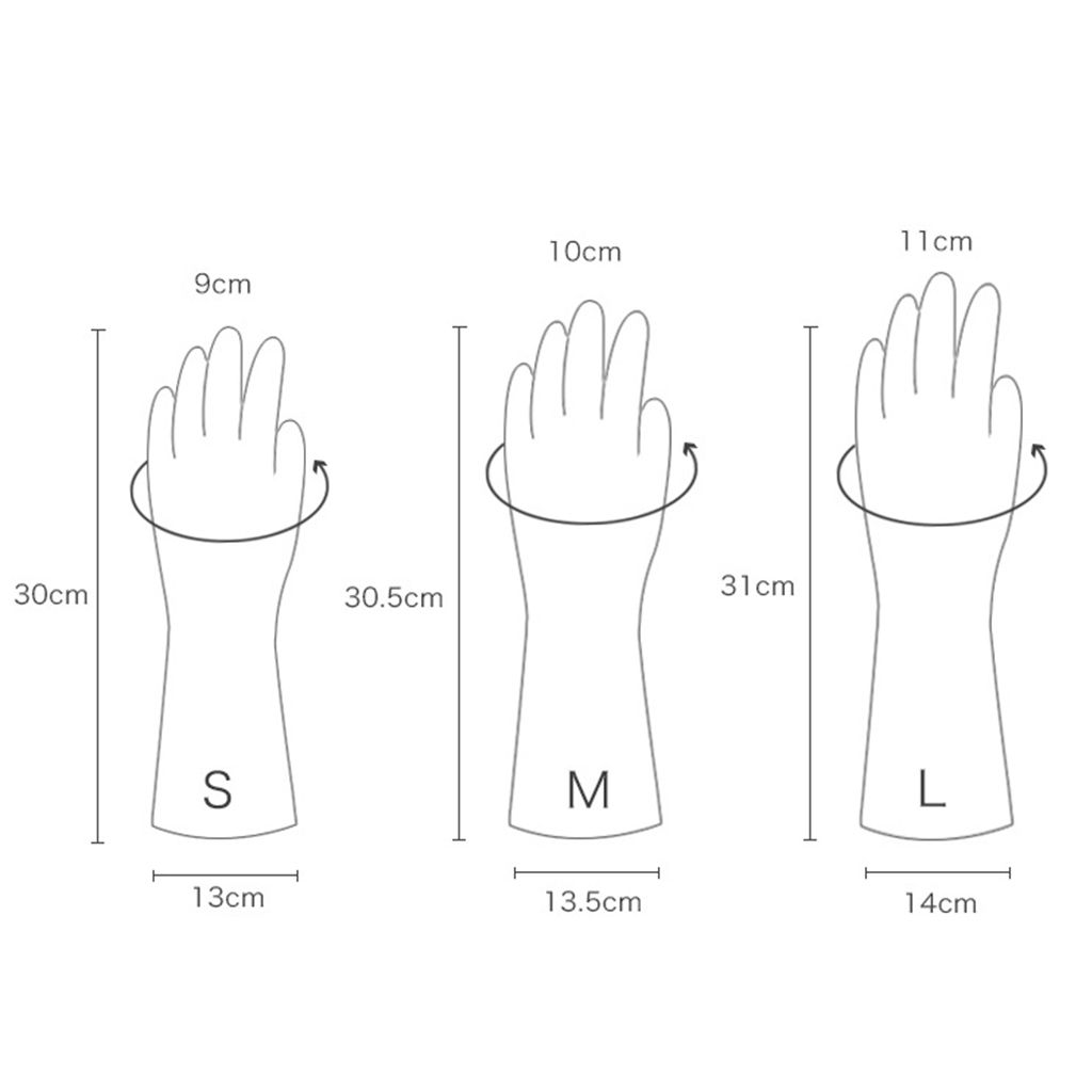 Guantes de limpieza antideslizantes para el hogar, manoplas duraderas para lavar platos, para ama de casa, suministros de limpieza de cocina, 1 par
