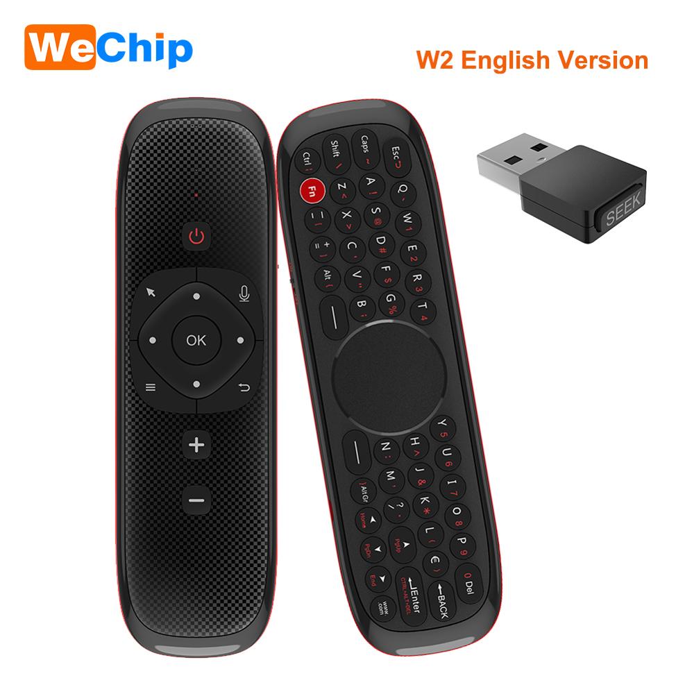 Wechip W2 Mini Keyboard with Touch Pad Mouse 2.4G Wireless Fly Air Mouse Voice Remote Control For Tv Box/Mini Pc/Tv PK Wechip W1: W2 English Version