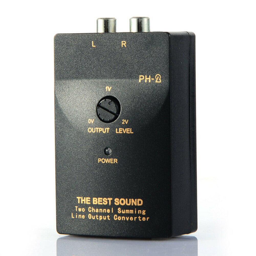 Car Stereo Universal Output Audio Converters Subwoofer High To Low Level Replacement Speaker Stable Signal Durable Amplifier