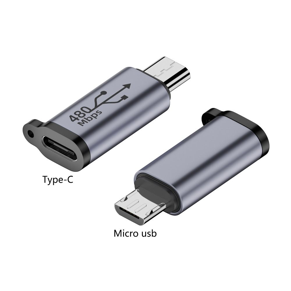 USB Type-C Adapter Type C To Micro To Mini USB Female To Male Converters: WHITE