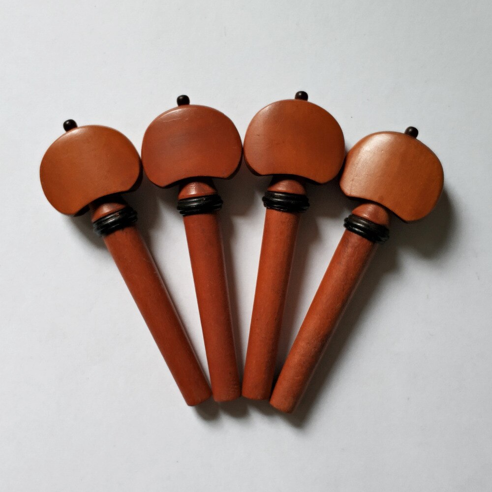 4/4 Violin Pegs English Model Boxwood Peg with Ebony Wood Collar and Dot