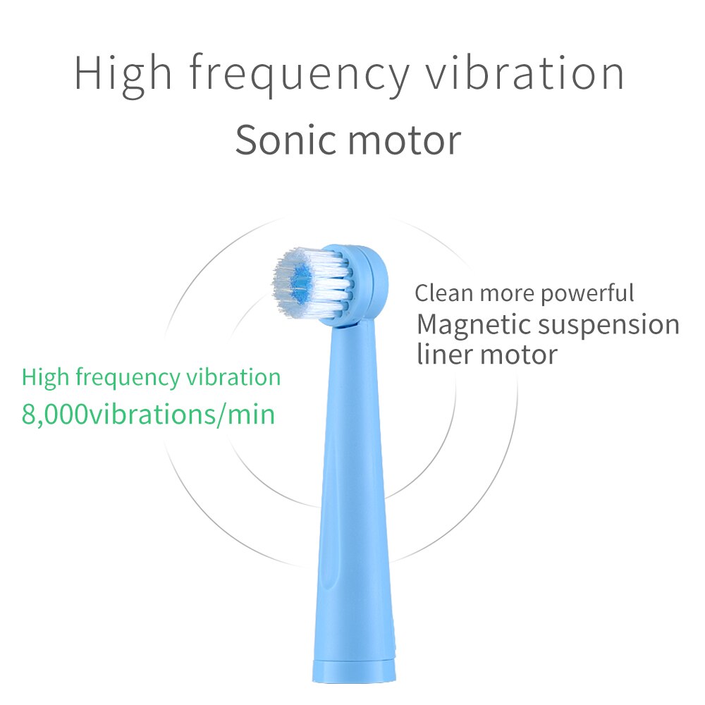 Hier mega roterende elektrische tandenborstel usb oplaadbare tandenborstelkoppen voor volwassenen vervangingen whitening smart waterdicht