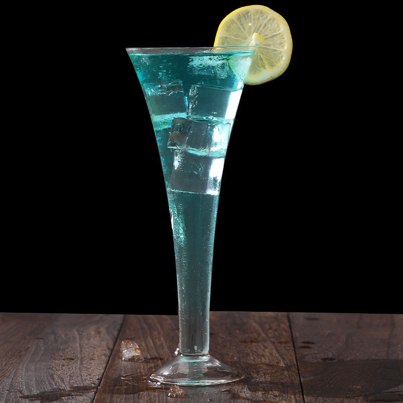 Kristallen Glas Champagne Glazen Verre Mariage Wedding Creatieve Hoorn Hoge Voet Martini Bubble V Vorm Zoete Wijn Cocktail Cups