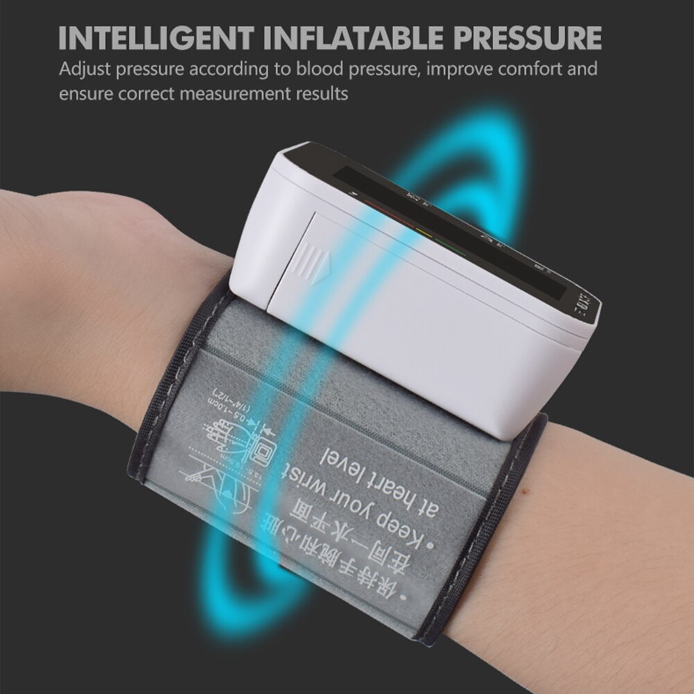 USB Rechargeable Household Digital Wrist Sphygmomanometer Voice Blood Pressure Pulse Rate Meter Tonometer Blood Pressure Care