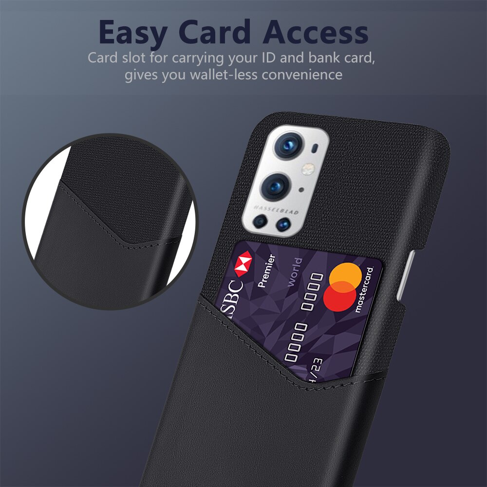 Estojo comercial com compartimentos para cartões, capa para OnePlus 9, 10 Pro, 9R, 9E, 9RT, One Plus 1 +, Nord 2, N100, N200, N10, N20, CE, 5G