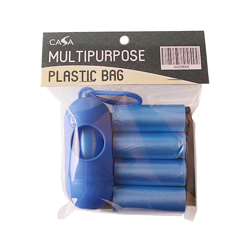 Conjunto de sacos de lixo para cão, seguro, não tóxico, resíduos, saco de cocô, produtos para cães, acessórios limpos, brinquedo: Azul marinho