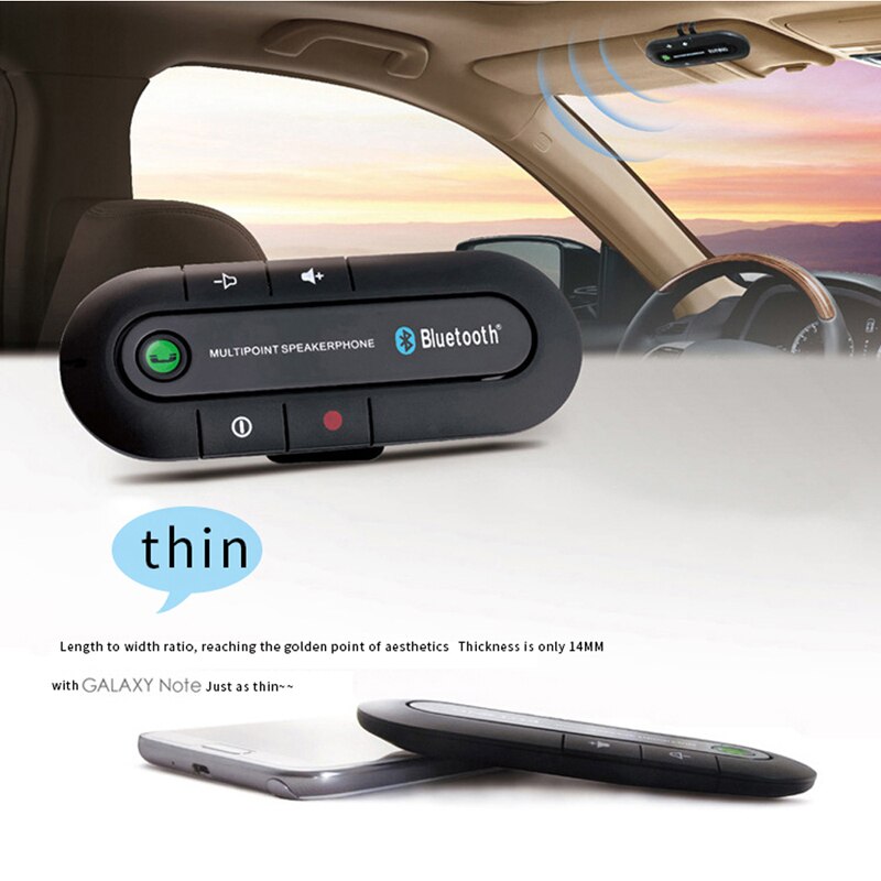 Multi-fonction Bluetooth récepteur voiture mp3U disque lecteur de musique pare-soleil voiture Bluetooth mains libres appel vocal FM transmetteur