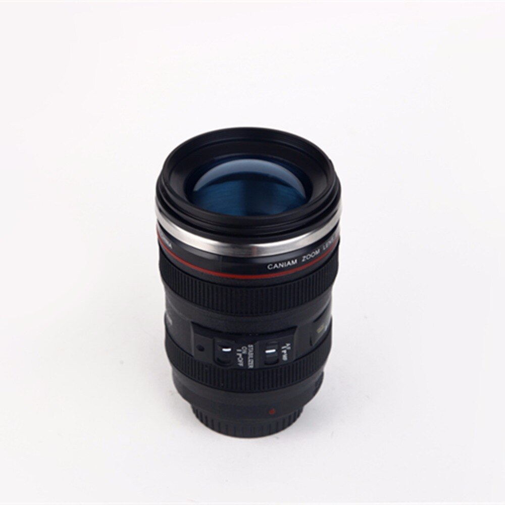 OUOH 6th Rvs Koffie Camera Lens Mok Cup Mok Rvs Thermosflessen