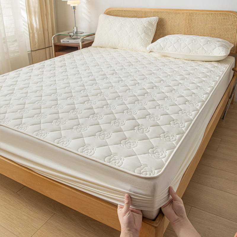 Waterproof Mattress Protector Mattress Protective Cover Urine-Proof Dustproof Protective Cover: 200x120cm / Dark Khaki