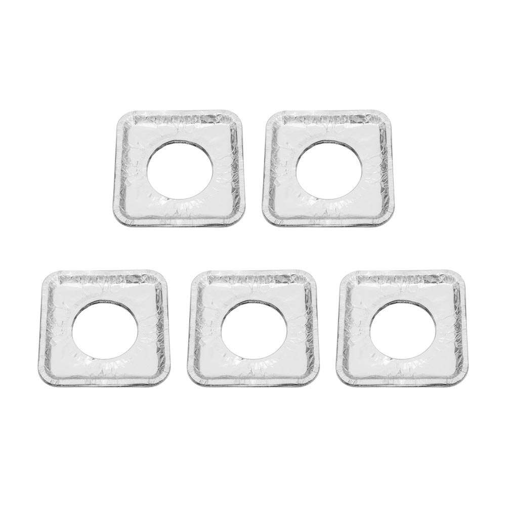 Protectores de rango de Gas de 2 formas, estera de protección para estufa de Gas, almohadilla de limpieza antiincrustante, cubierta para herramientas, 50 Uds.