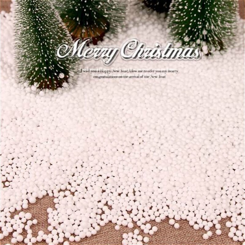 1 Pcs Eenvoudige Witte Schuim Sneeuwvlok Diy Decoratie Kunstmatige Sneeuw Sneeuwvlokken Super Party Magic Prop Christmas Party Decoratie