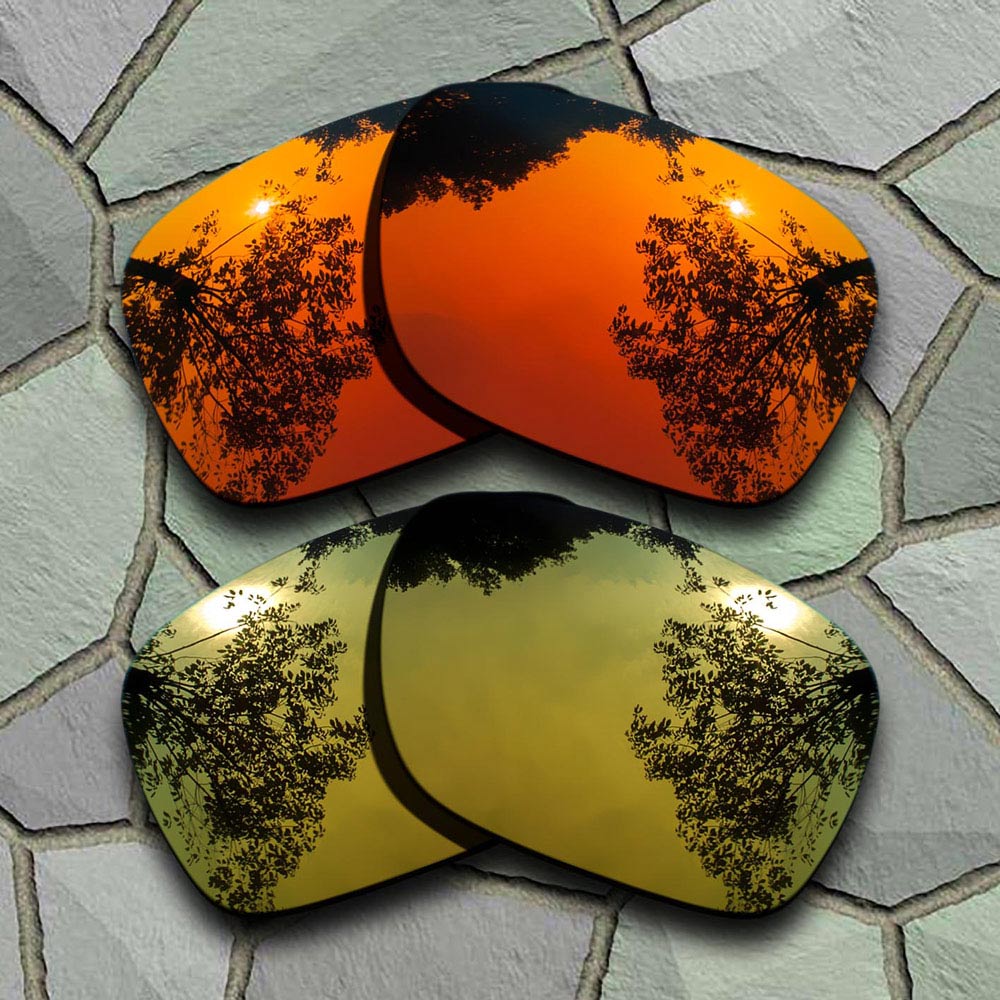 Okulary przeciwsłoneczne spolaryzowane wymienne soczewki do Oakley Jupiter Squared-odmiany: Red-Yellow Golden