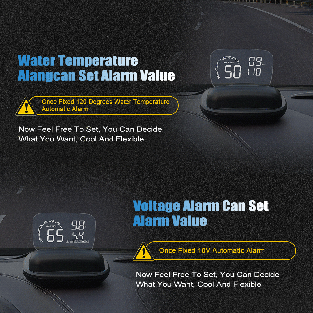 HUD Display C600 Head Up Display Car HUD C600 OBD OBD2 Projector Digital Speedometer Head Up Display Car Speed Security Alarm