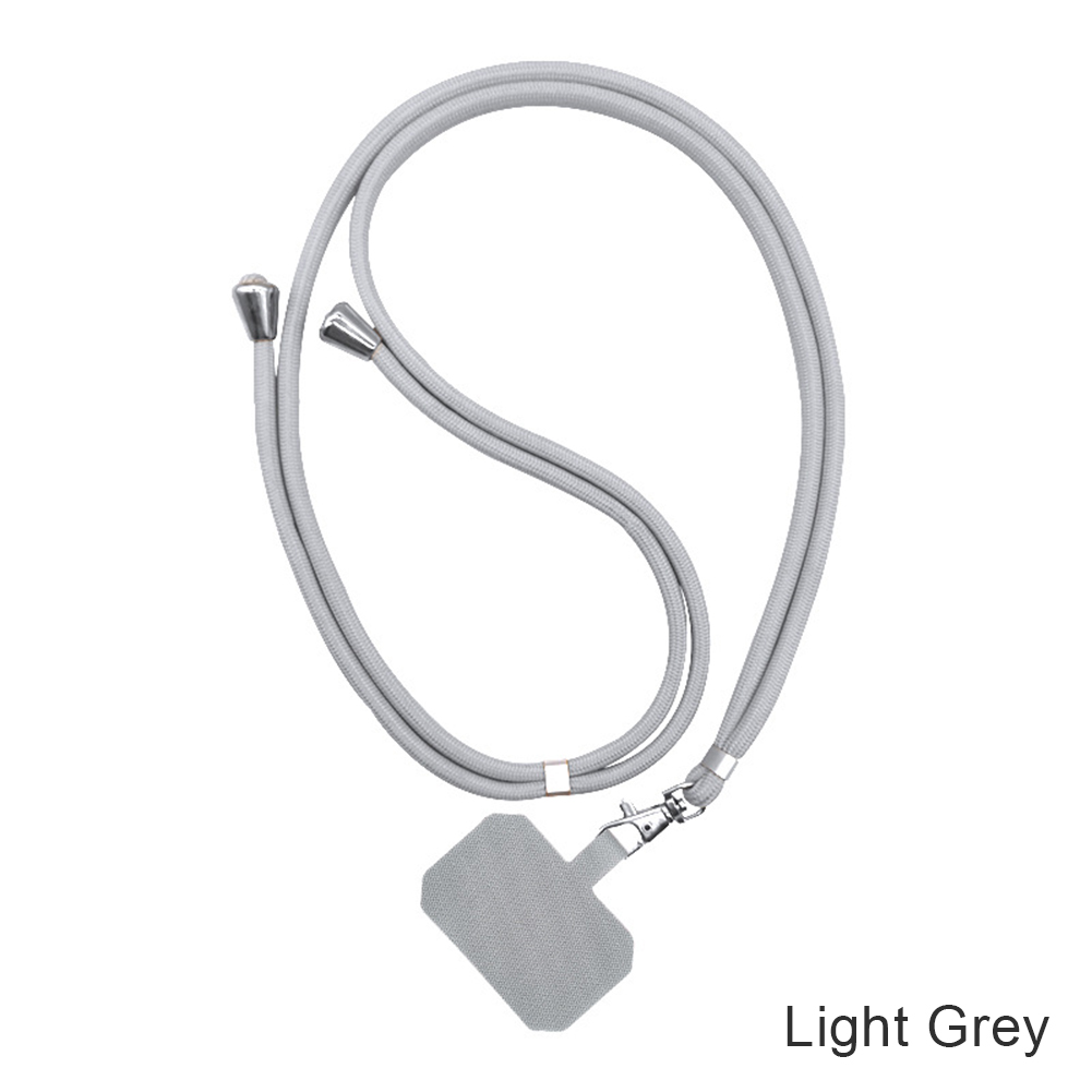 Universele Card Intrekbare Crossbody Telefoon Hanger Mobiele Telefoon Lanyard Voor Mannen En Vrouwen Halterneck Anti-Verlies Artefact: Light Grey