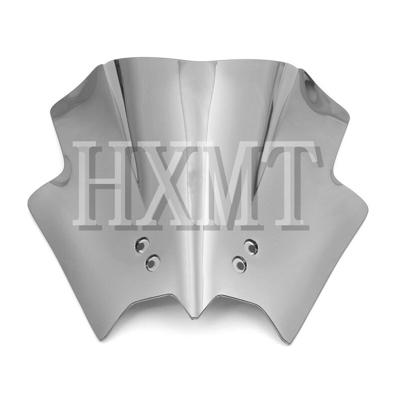 For KTM DUKE 125 200 390 Black KTM390 KTM200 KM125 Motorcycle Windshield WindScreen Double Bubble: silver
