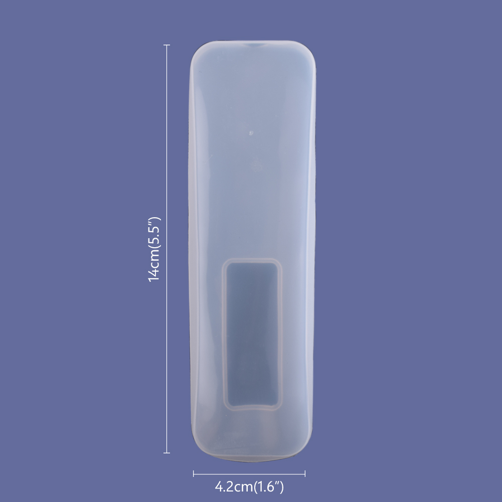 1PCS Remote Control Cover Silicone Transparent TV Remote Control Case Air Conditioning Dust Protect Storage Bag: 14x4.2 w