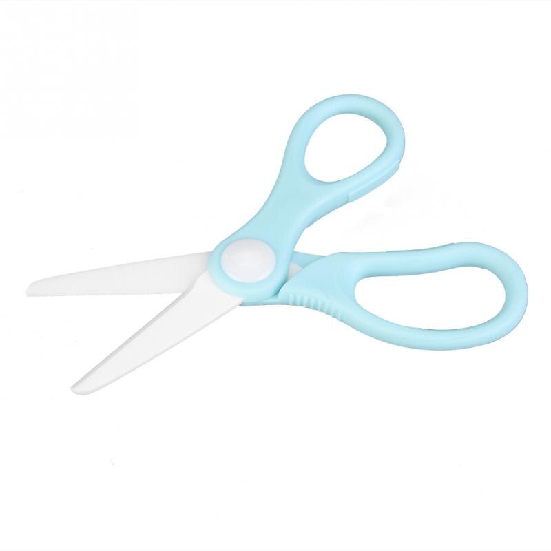 Tijeras profesionales de alimentación para bebés ESTINK, tijeras antideslizantes para cortar alimentos para niños, accesorios de alimentación de bebé seguros para niños pequeños: Azul