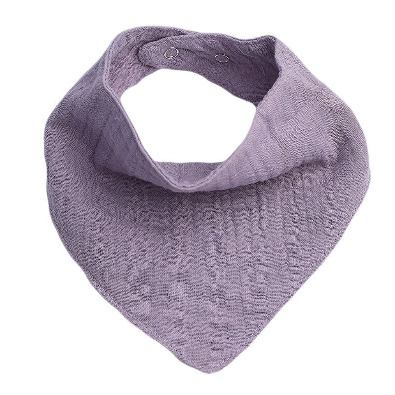Bavaglini in cotone per neonati ragazzi ragazze sciarpa a triangolo tinta unita alimentazione Saliva asciugamano Bandana Burp Cloth regali per la doccia appena nati: 22