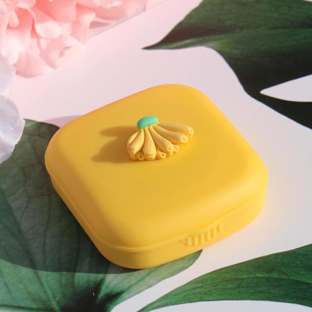 lunettes de fruits cosmétiques lentilles de Contact boîte étui de lentilles de Contact pour les yeux Kit de voyage support conteneur accessoires de voyage: 3