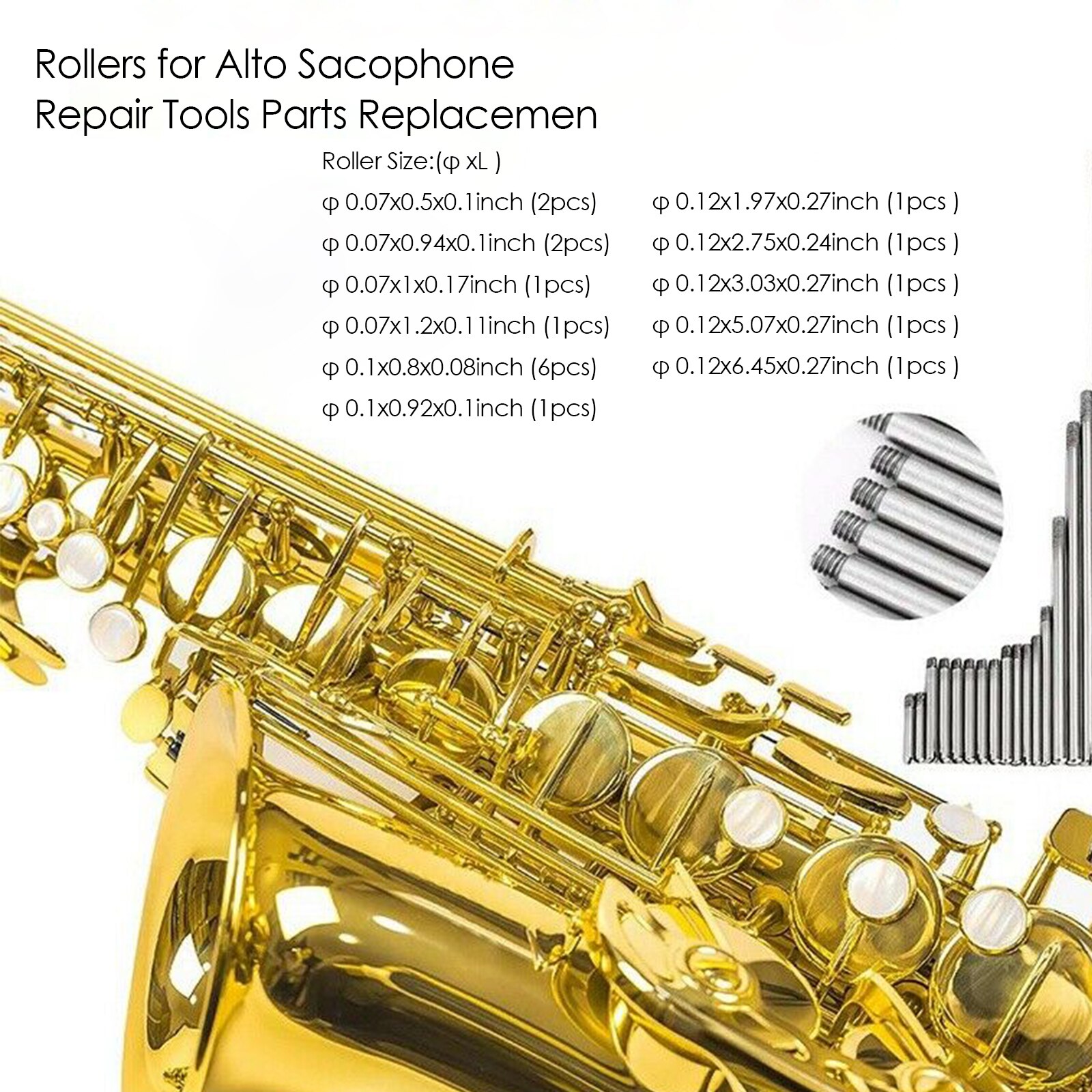 119Pcs/Set Alto Sax Saxophone Repair Parts Screws+Saxophone Springs Kit Alto Sax Replacement Kit For Wind Instruments Lovers