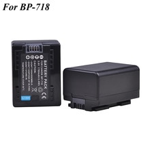 2Pcs BP-718 BP718 Battery for Canon BP 718 BP-727 BP-709 CG-700 VIXIA HF M50 M500 M52 R300 R32 R40 R42 R50 R52 R500 battery
