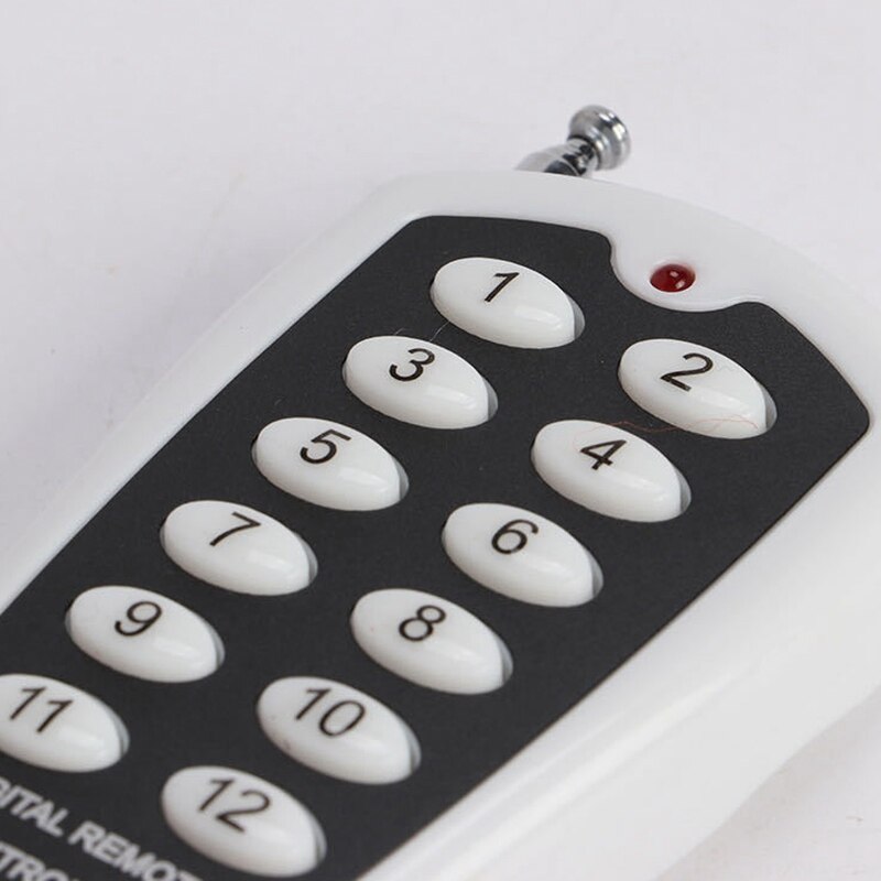 KTNNKG 433MHz Wireless Remote Controls RF Transmitter 12 Buttons 1000M Distance Work with 433MHz Relay Receiver