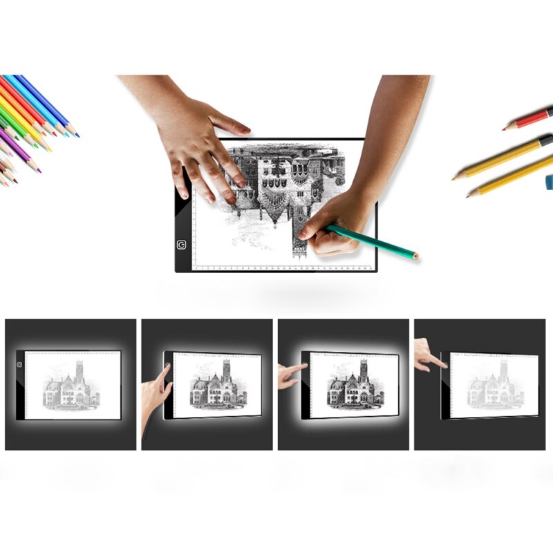 A4 LED Copy BoardLight Tracing Drawing Display Copy Pad Table Box for Artists, Drawing, Animation, Sketching, Designing