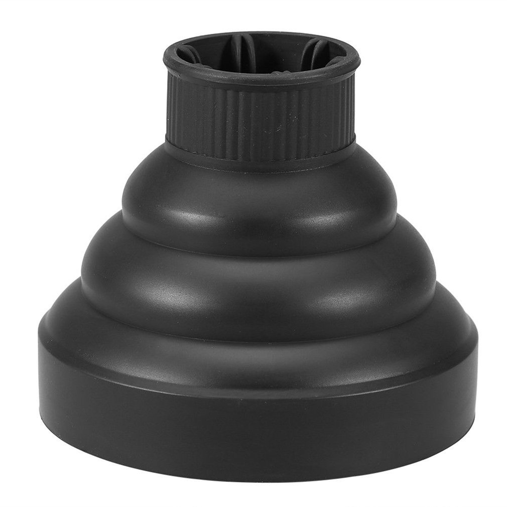 Secador de pelo de silicona plegable para viaje, difusor de capucha, herramienta de peluquería, telescópica, Universal: Default Title