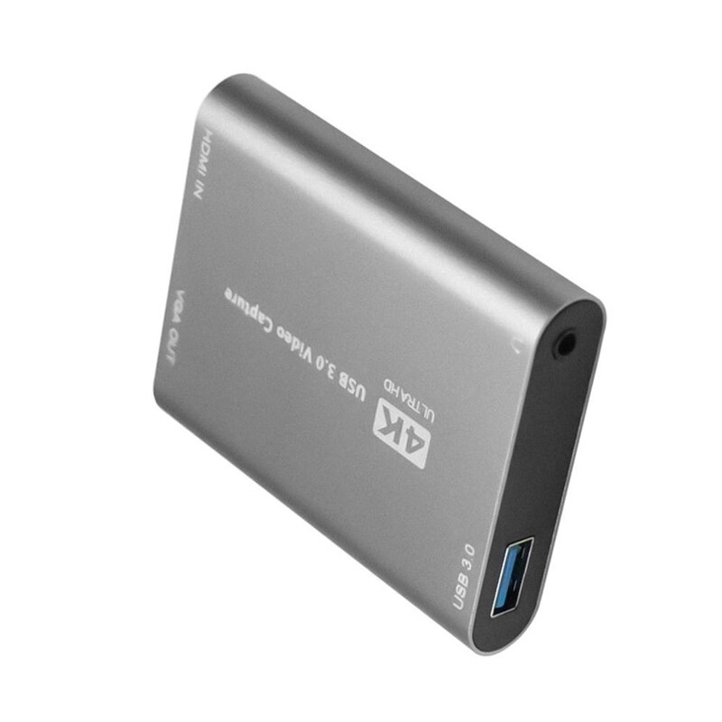 AU42 -4K Hdmi Recording Box Usb3.0 Hd Video CaptUre Card SUpports Hdmi Loop OUtpUt, the MaximUm ResolUtion Is 4K @ 60Hz